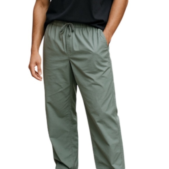 MEC Mens Mountain Equipment Co-op Nylon Wind Pants Grey Elastic Drawstring L - Picture 1 of 12